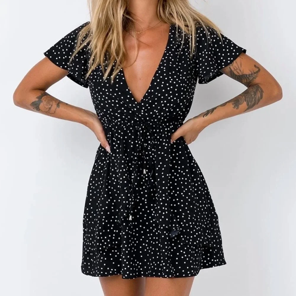 Princess Polly Bobbie Mini Dress - Black - Picture 1 of 7
